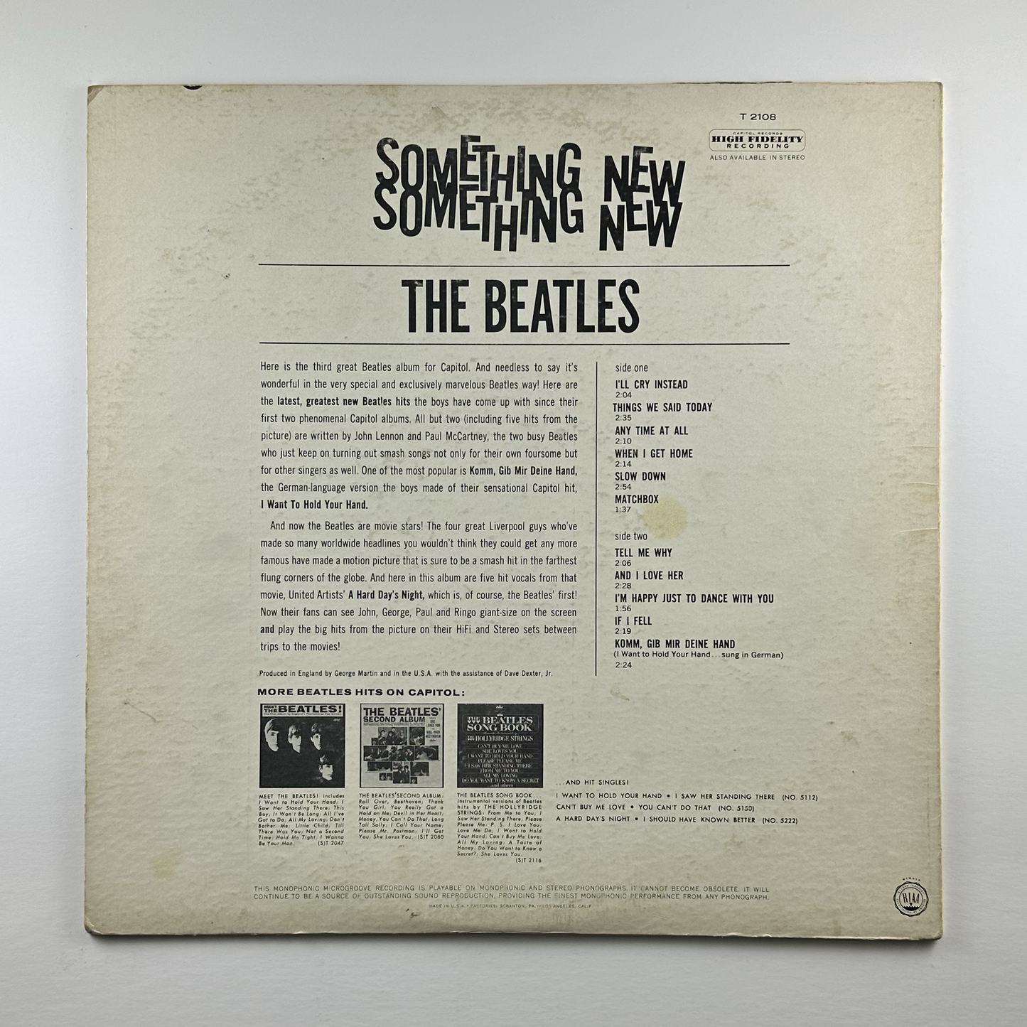 Pre-Owned :: Beatles, The "Something New" LP
