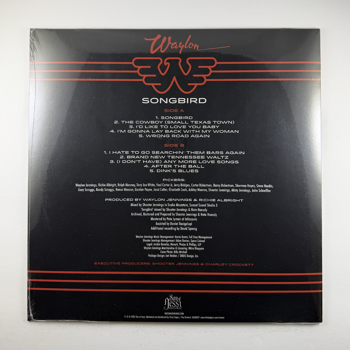 Waylon Jennings "Songbird" LP