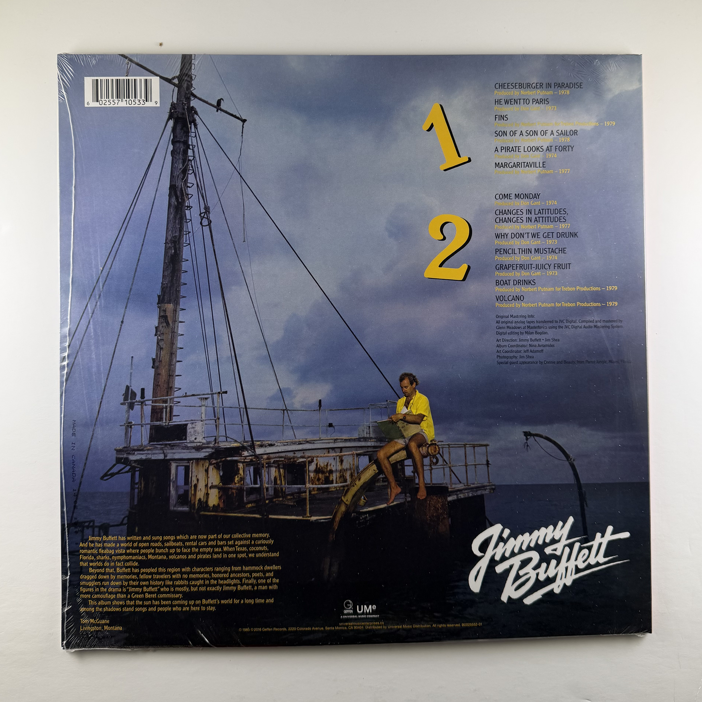 Jimmy Buffett "Songs You Know By Heart" LP