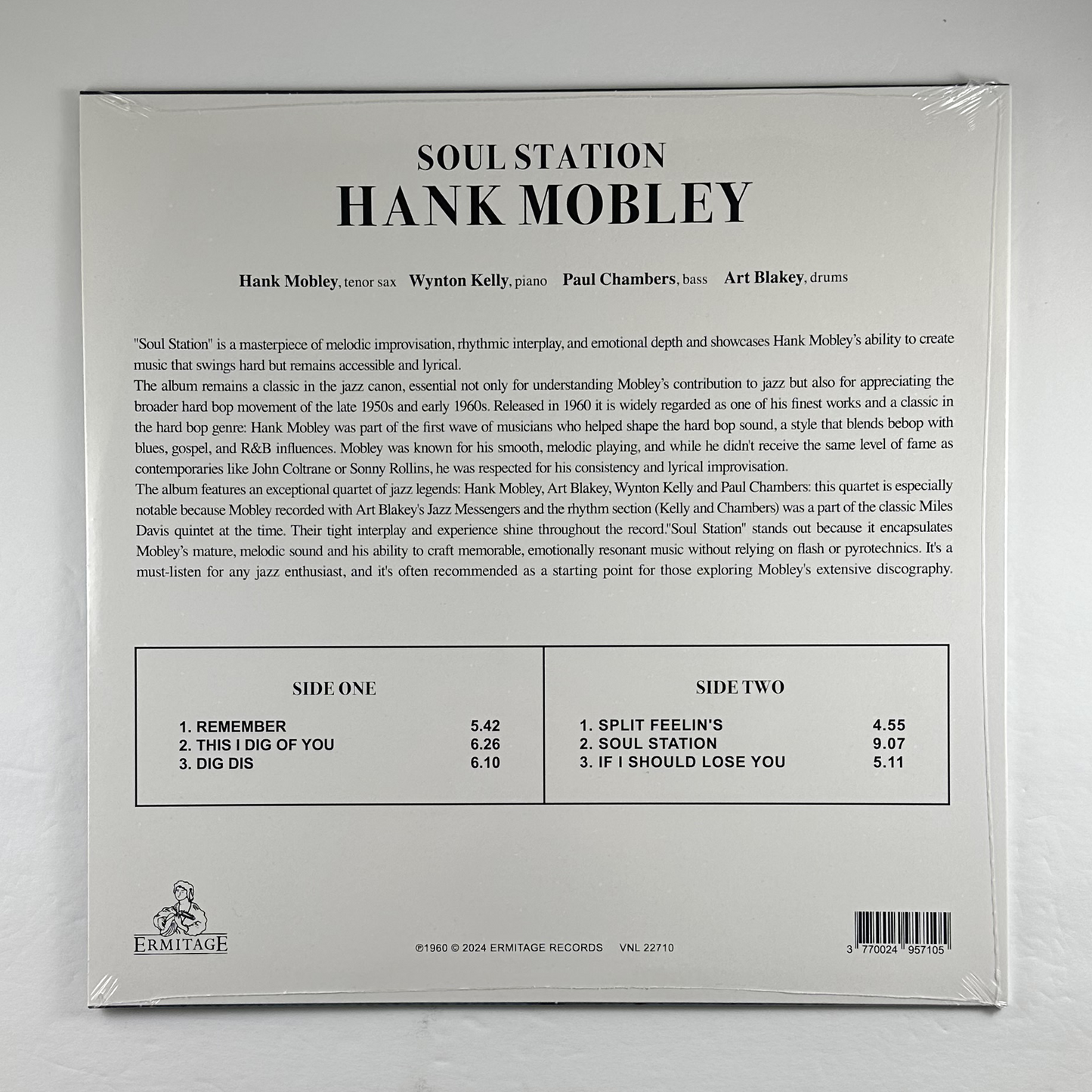 Hank Mobley "Soul Station" LP