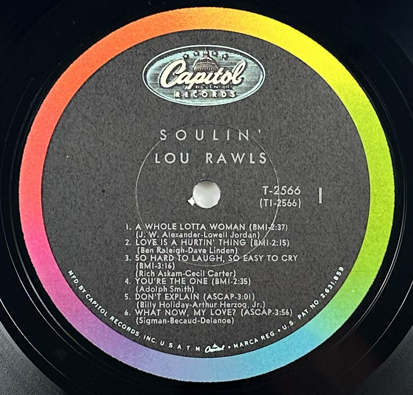 Pre-Owned :: Lou Rawls "Soulin'" LP