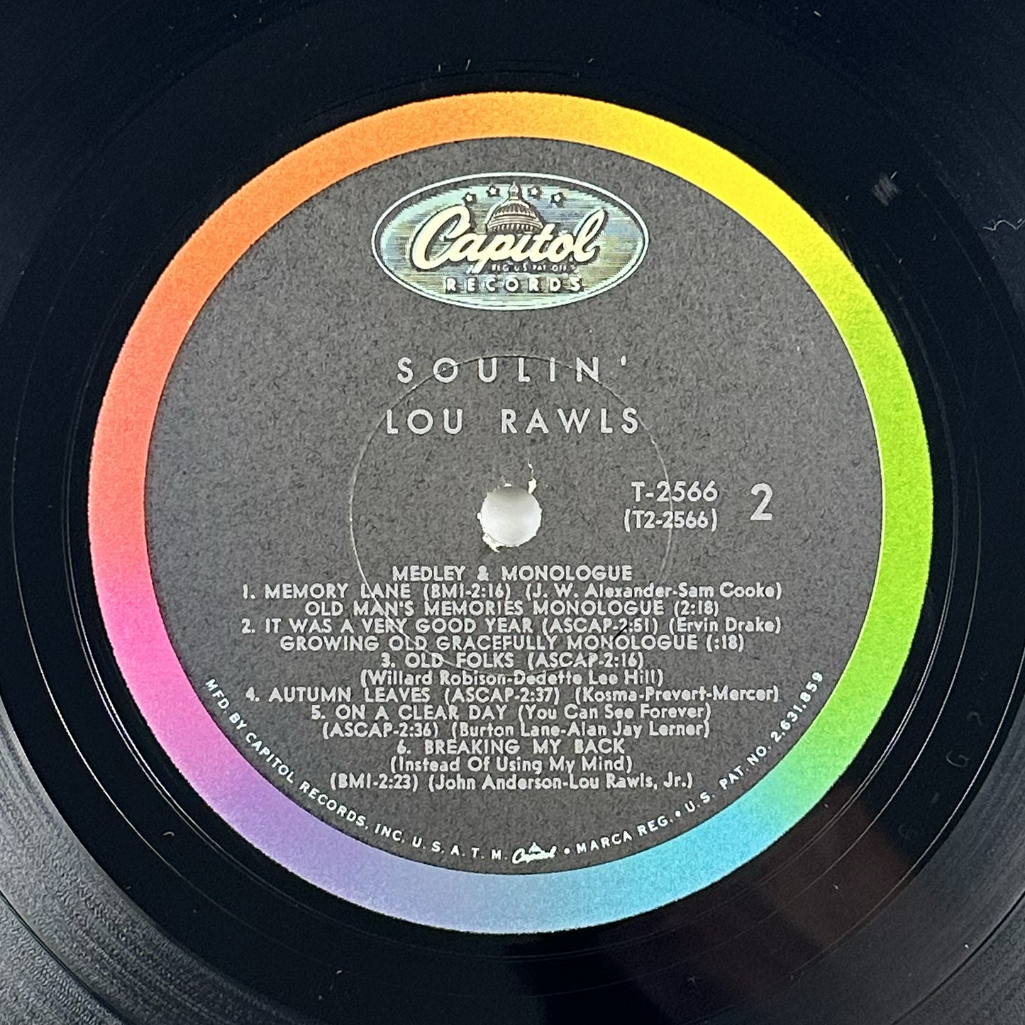 Pre-Owned :: Lou Rawls "Soulin'" LP