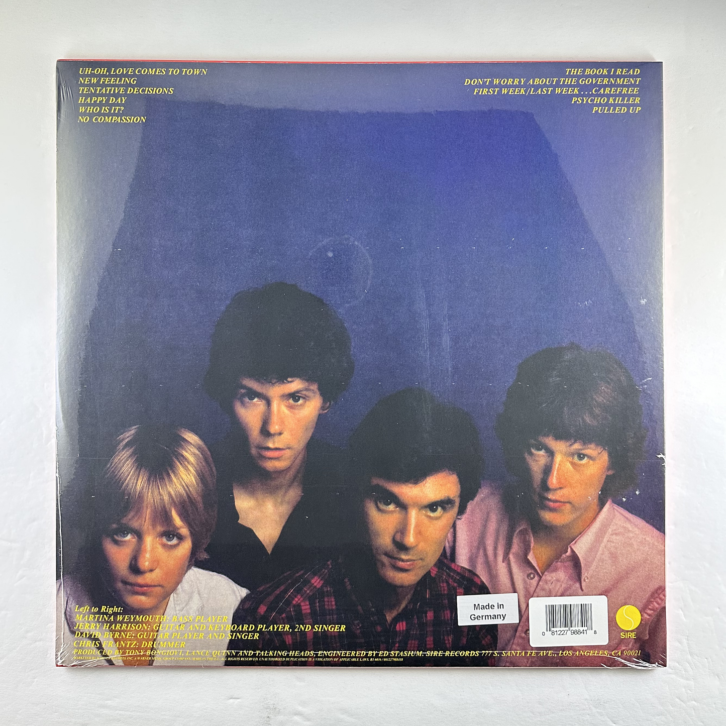 Talking Heads "Talking Heads: 77" LP