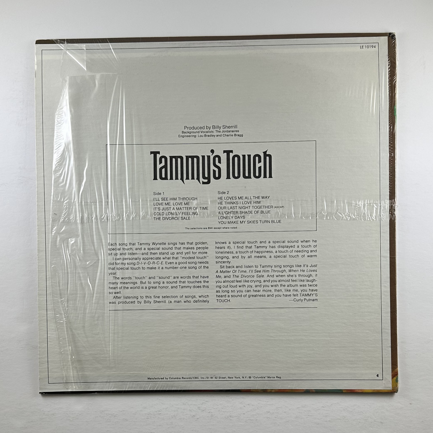 Pre-Owned :: Tammy Wynette "Tammy's Touch" LP