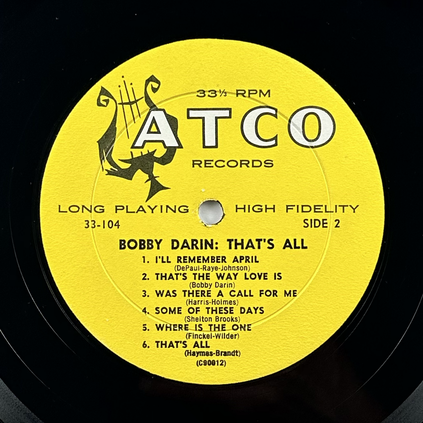Pre-Owned :: Bobby Darin "That's All" LP