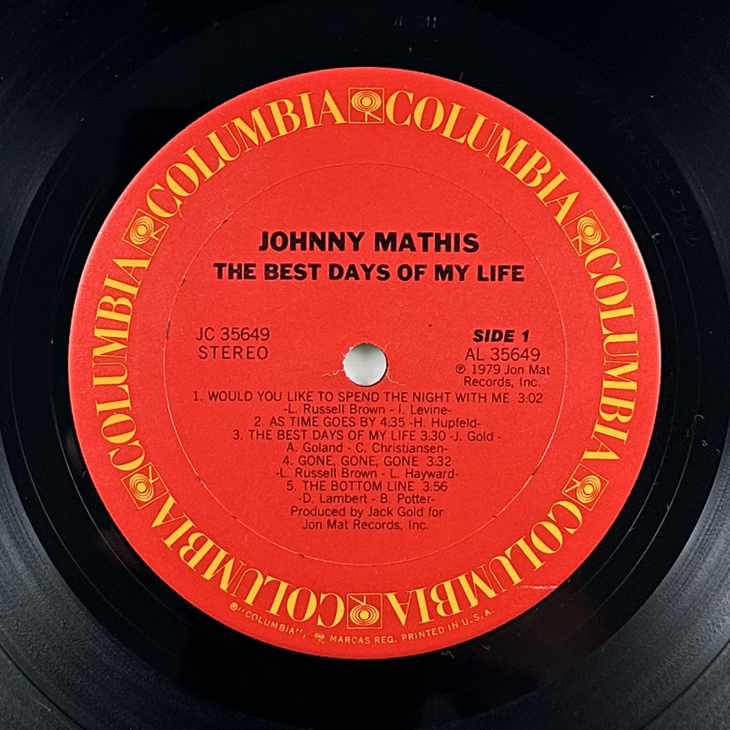 Pre-Owned :: Johnny Mathis "The Best Days Of My Life" LP
