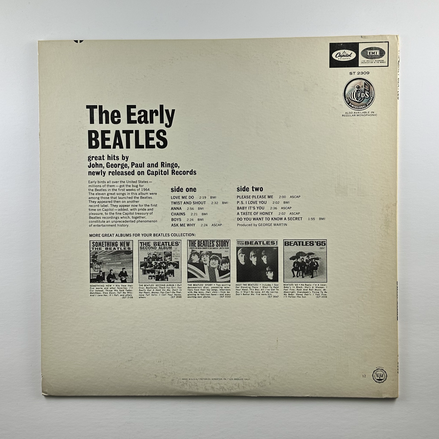 Pre-Owned :: Beatles, The "The Early Beatles" LP