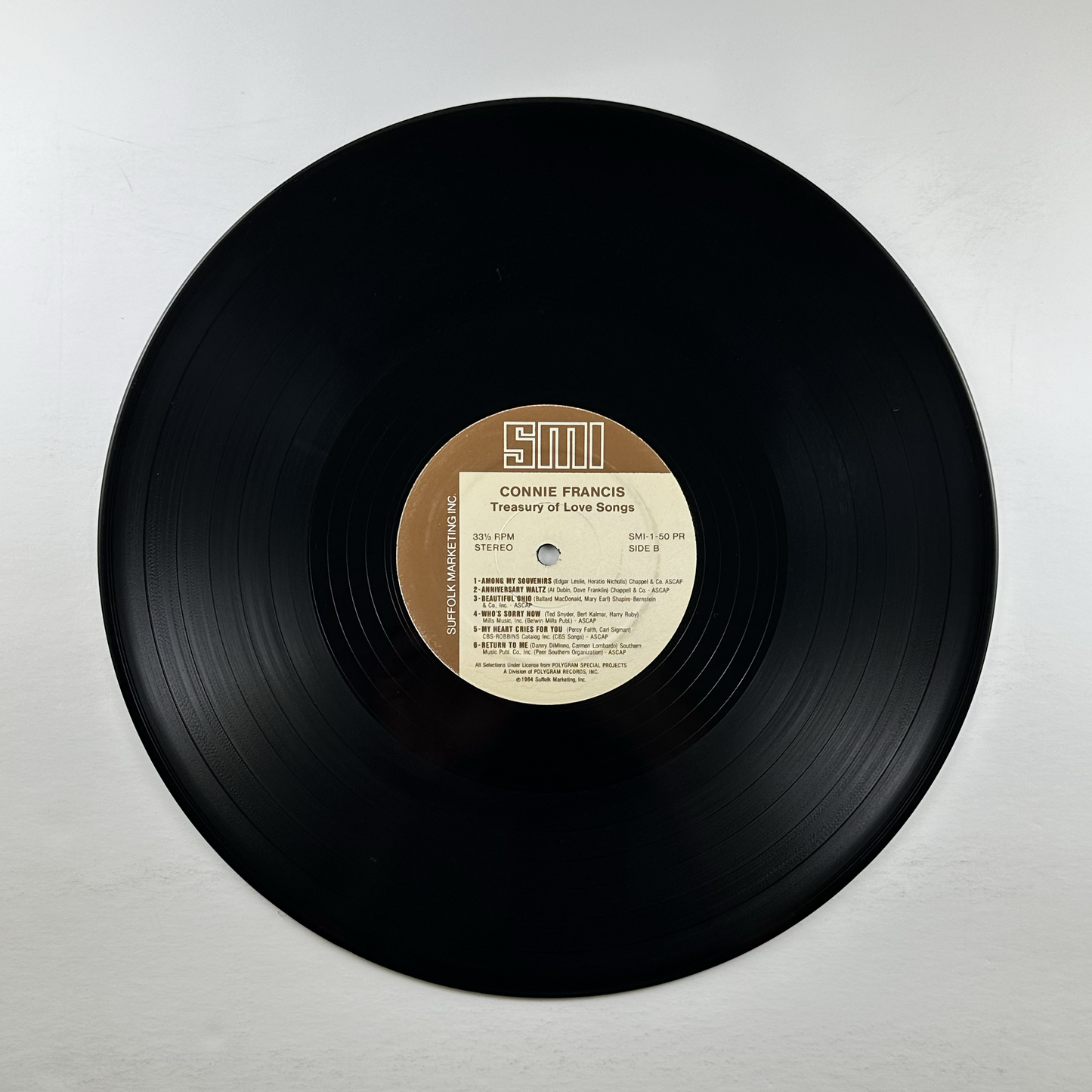 Pre-Owned :: Connie Francis "Treasury Of Love Songs" LP