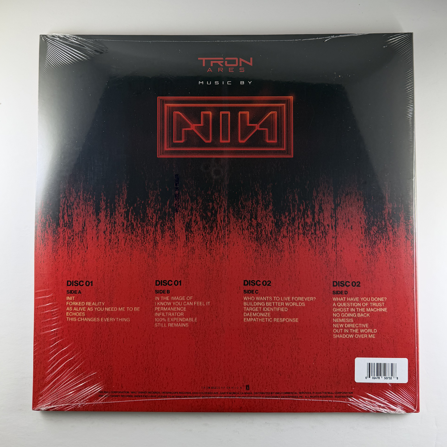 Nine Inch Nails "TRON: Ares (Original Motion Picture Soundtrack)" 2xLP