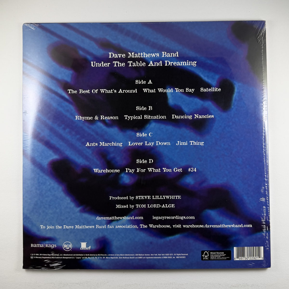 Dave Matthews Band "Under The Table And Dreaming" 2xLP