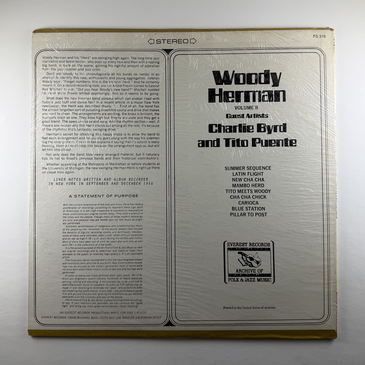 Pre-Owned :: Woody Herman, Guest Artists Charlie Byrd & Tito Puente "Volume II" LP