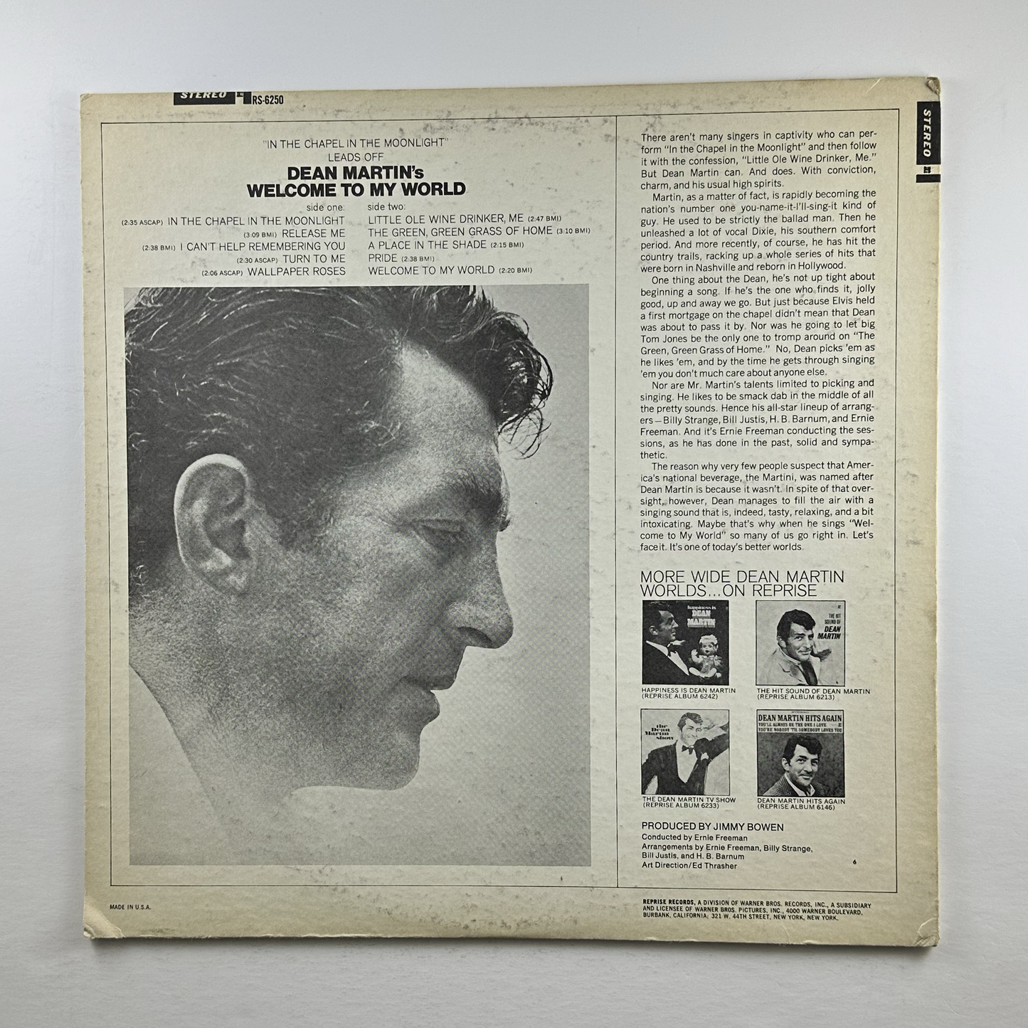 Pre-Owned :: Dean Martin "Welcome To My World" LP