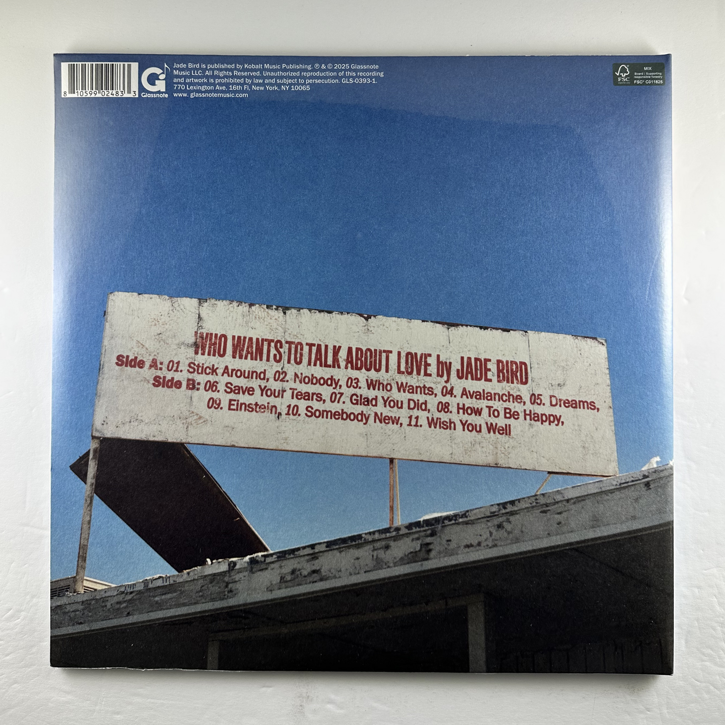 Jade Bird "Who Wants To Talk About Love" LP