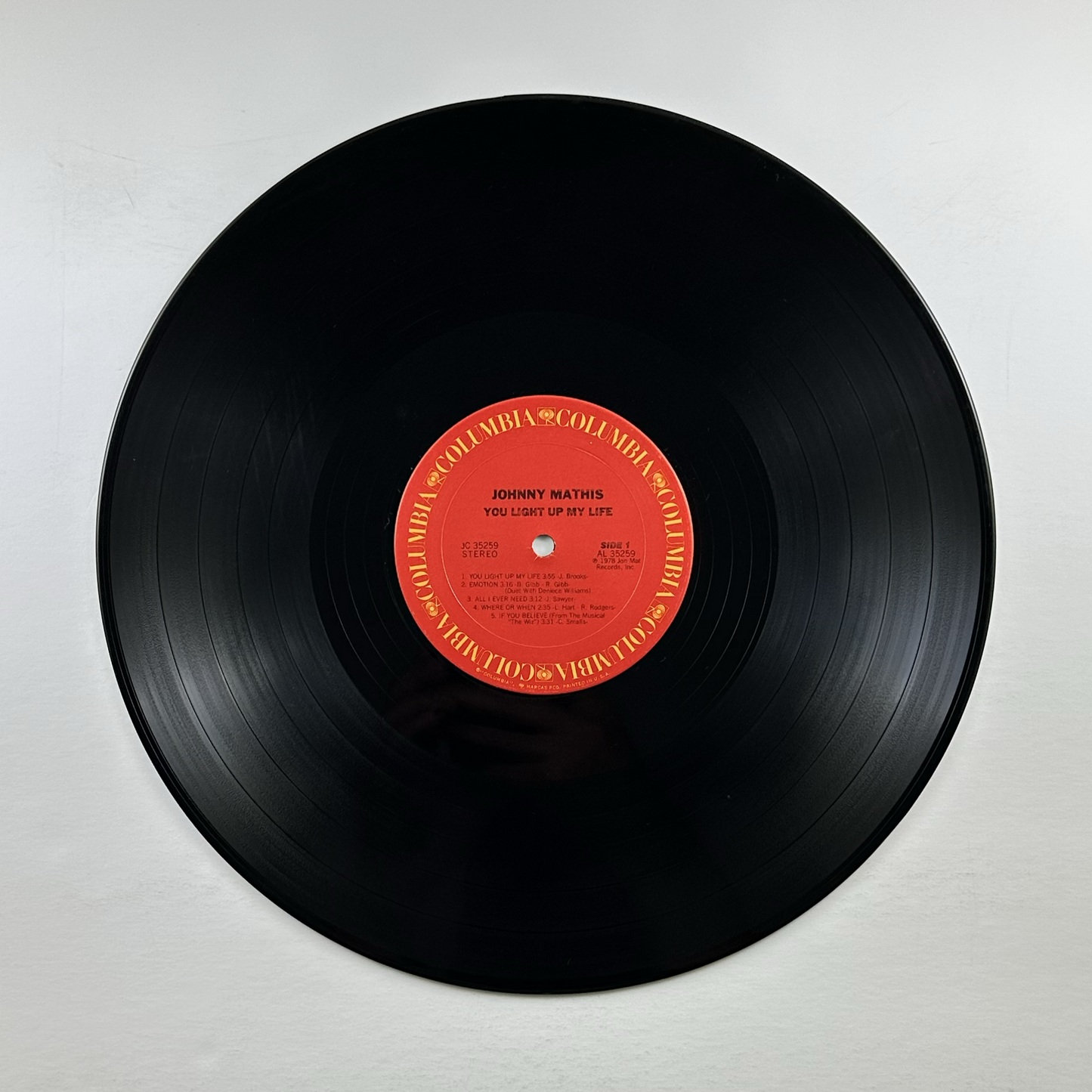 Pre-Owned :: Johnny Mathis "You Light Up My Life" LP