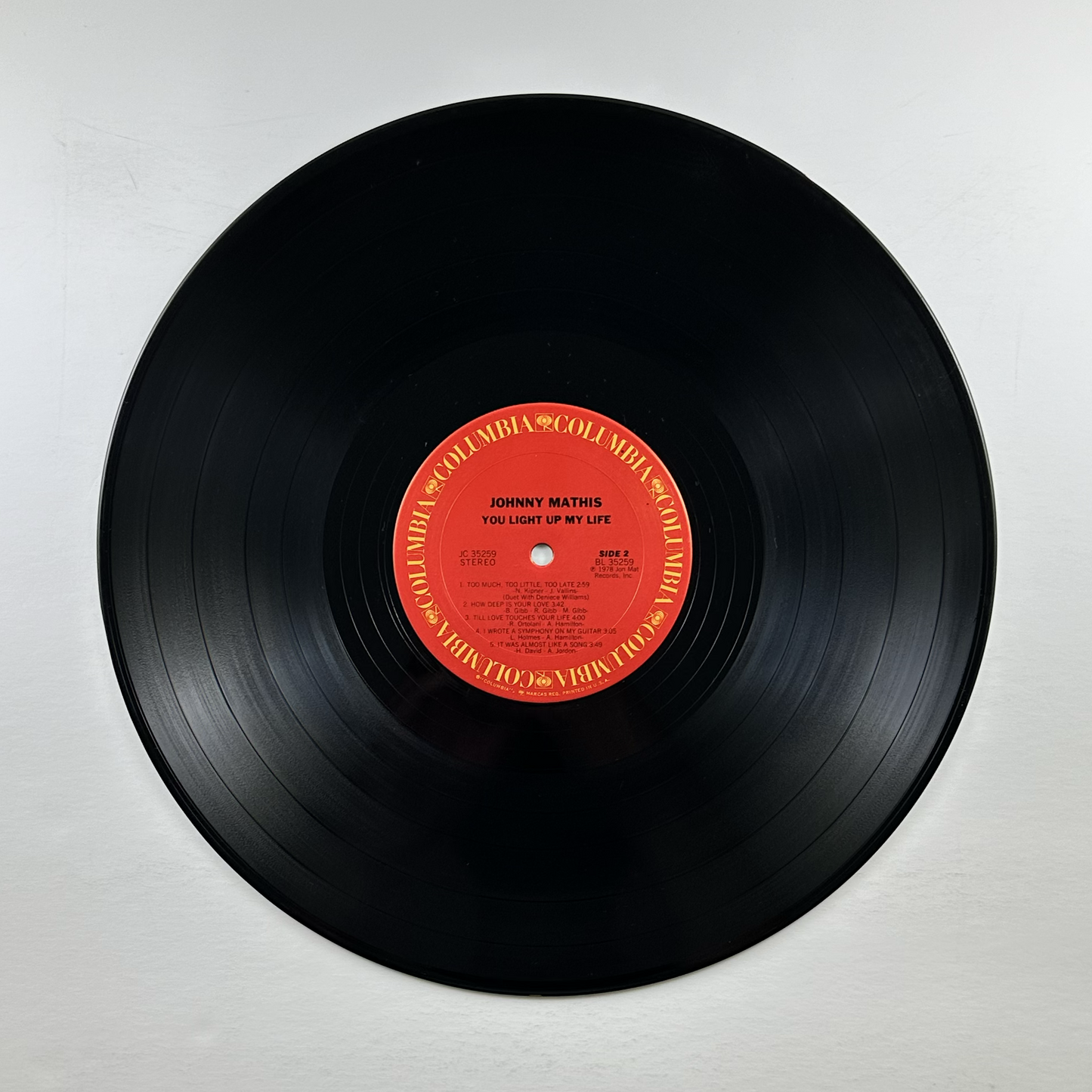 Pre-Owned :: Johnny Mathis "You Light Up My Life" LP