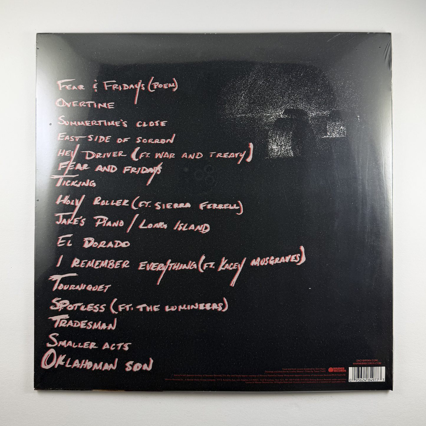 Zach Bryan "Zach Bryan" 2xLP