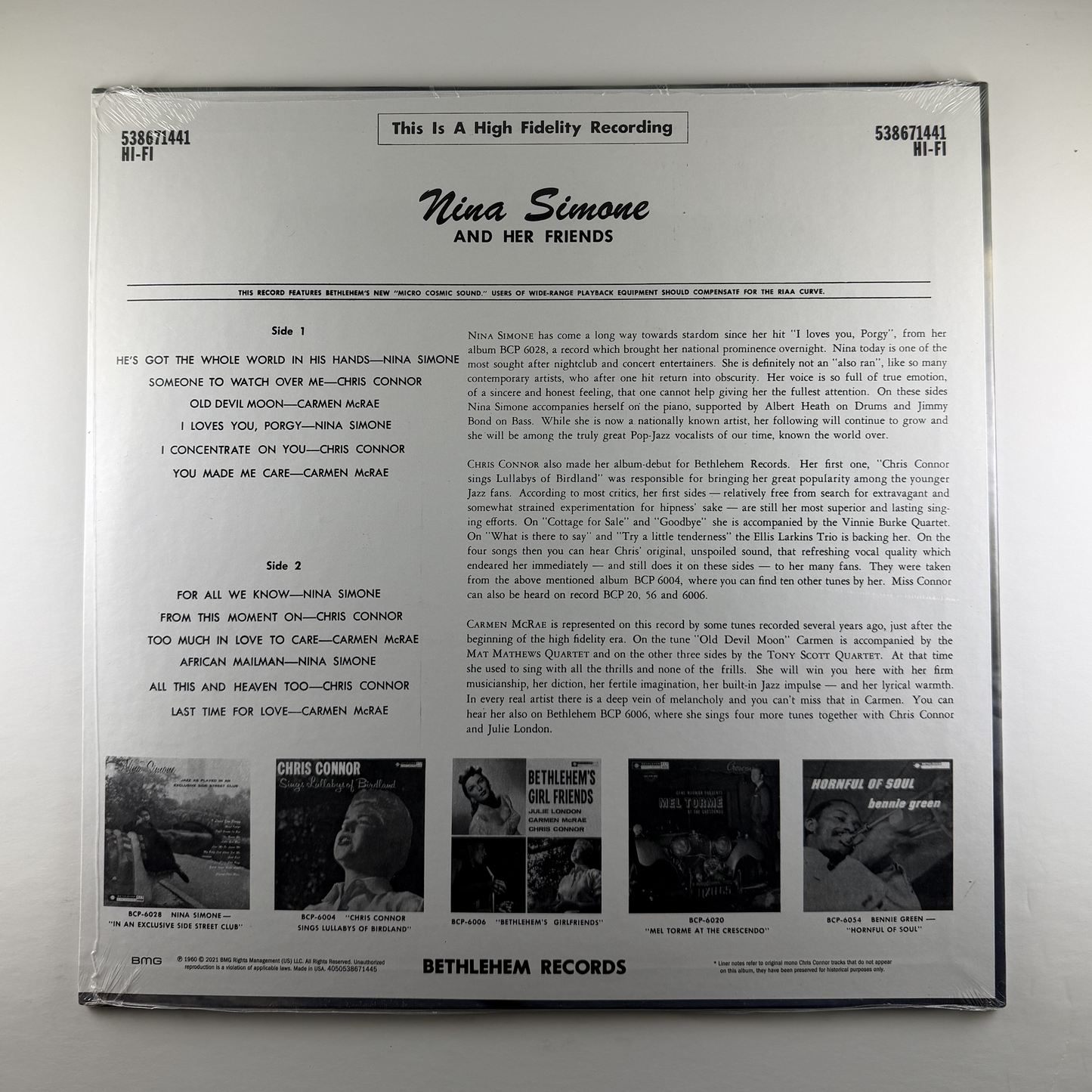 Nina Simone "An Intimate Variety Of Vocal Charm" [Indie Exclusive] LP