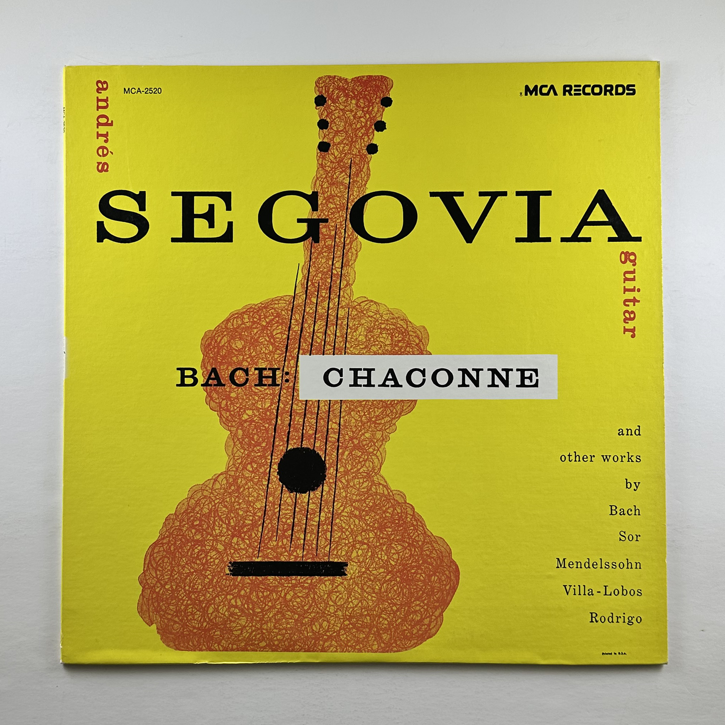 Pre-Owned :: Andres Segovia "Bach: Chaconne" LP