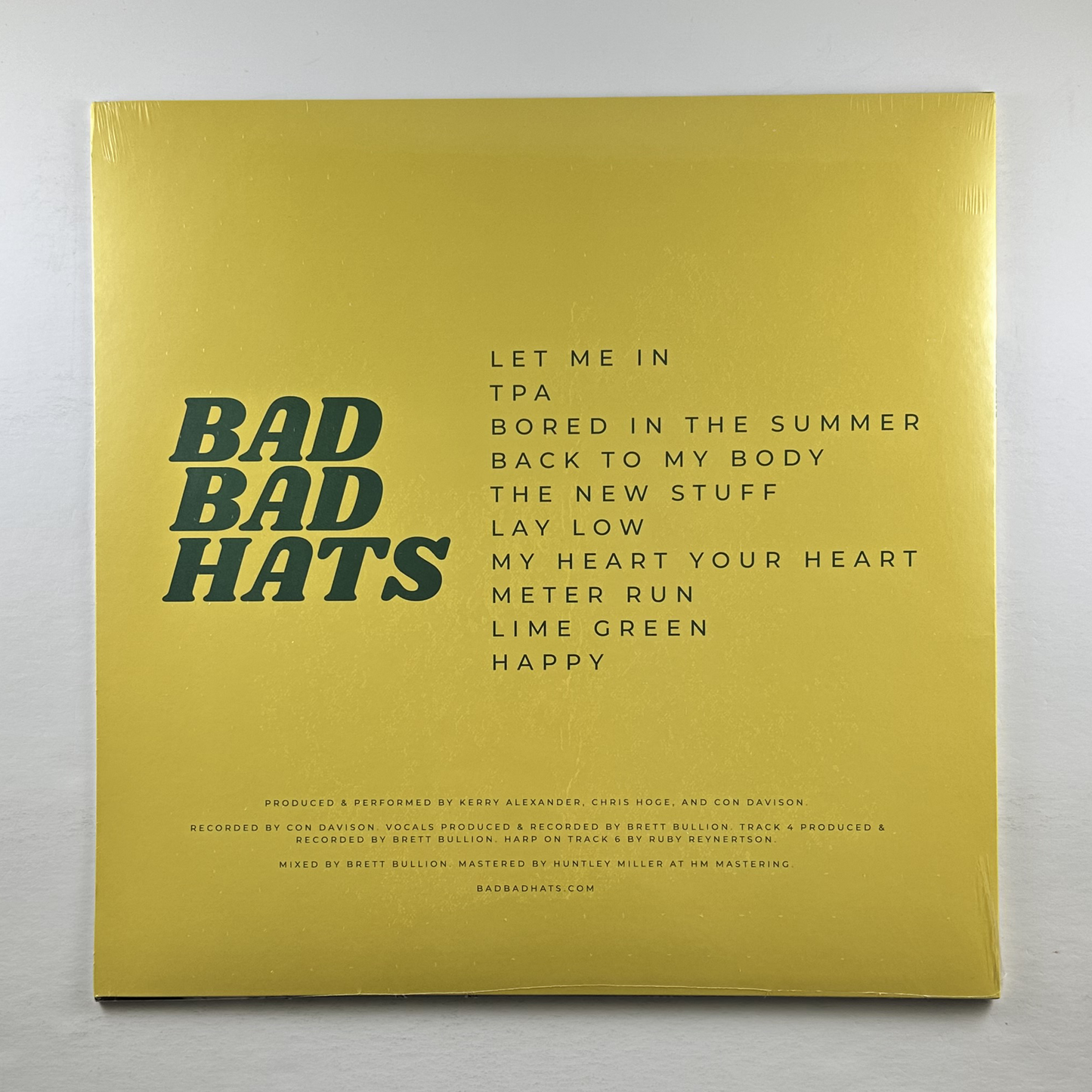 Bad Bad Hats	"Bad Bad Hats" [Limited Edition] LP