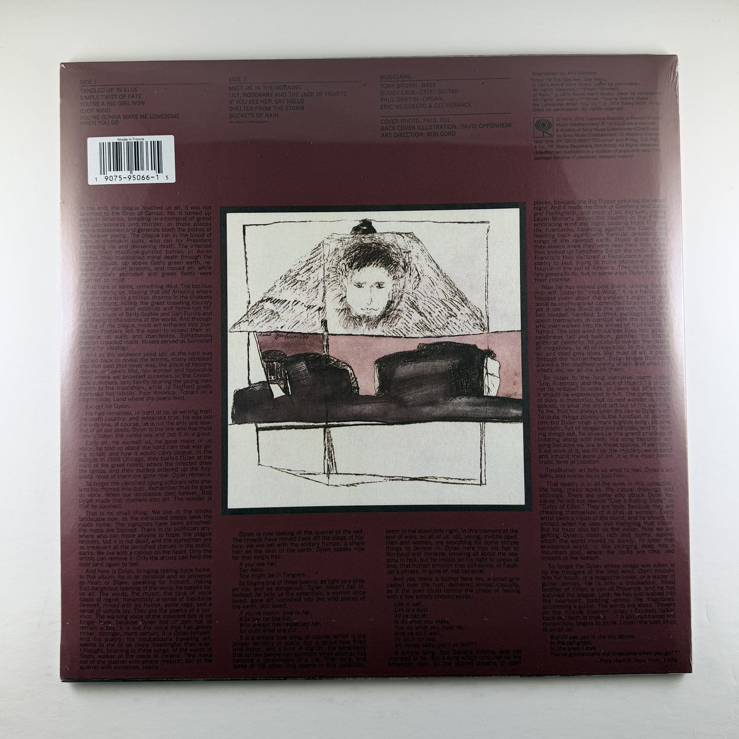 Bob Dylan "Blood On The Tracks" LP