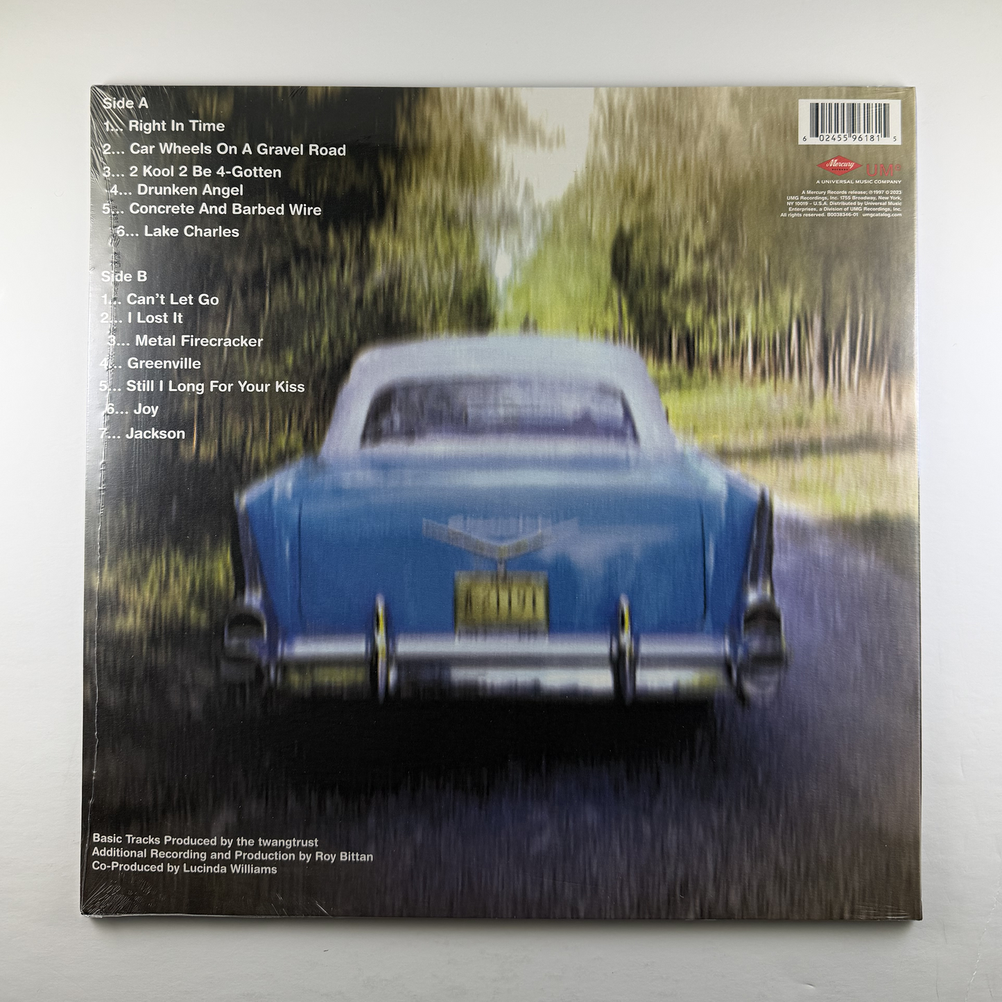 Lucinda Williams "Car Wheels On A Gravel Road" LP