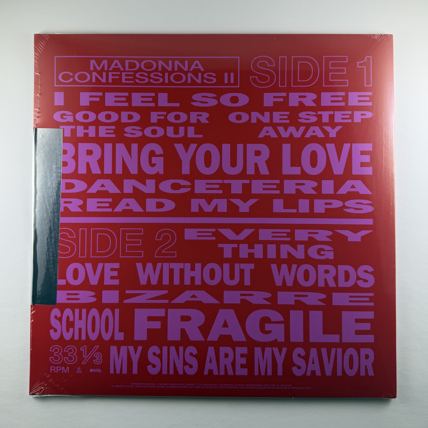 Madonna "Confessions II" [Indie Exclusive] [Alt Cover] LP
