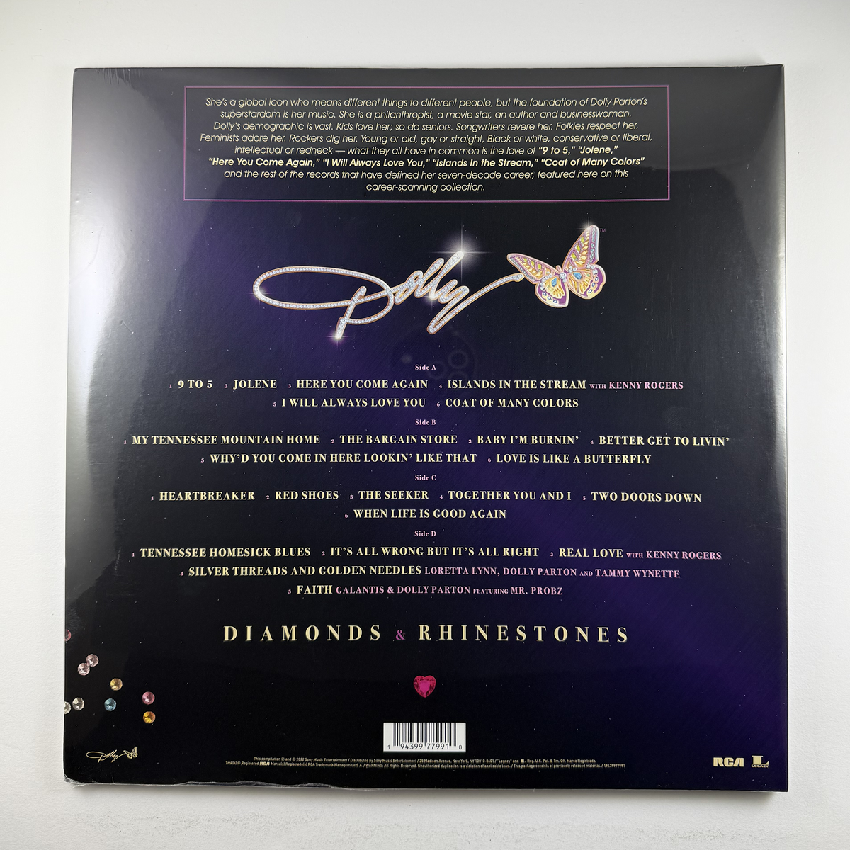 Dolly Parton "Diamonds & Rhinestones: The Greatest Hits Collection" 2xLP