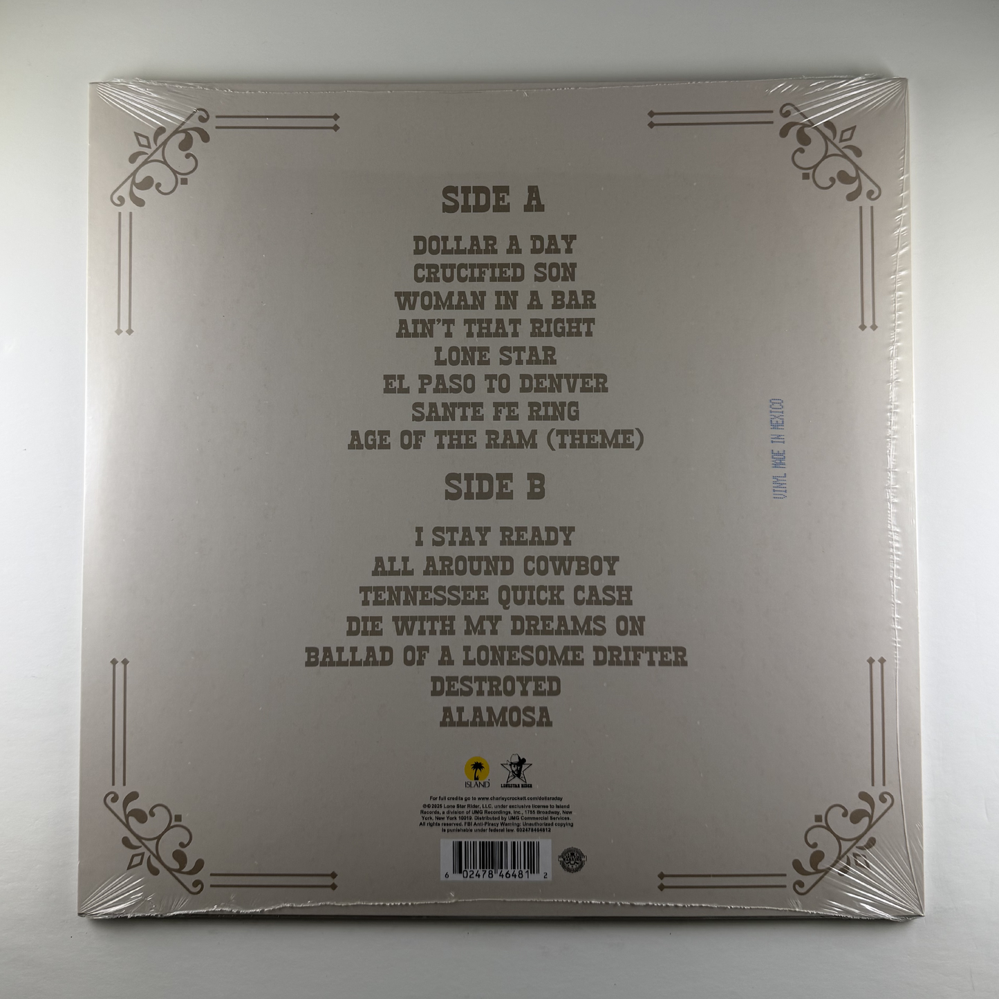 Charley Crockett "Dollar A Day" [Indie Exclusive] LP