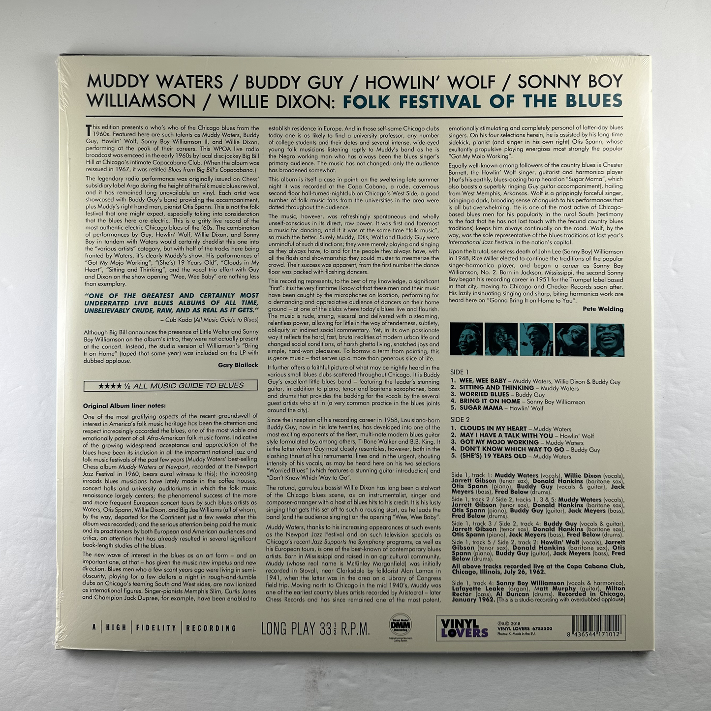 Various "Folk Festival Of The Blues With Muddy Waters, Howlin Wolf, Buddy Guy, Sonny Boy Williamson, Willie Dixon" [Import] LP
