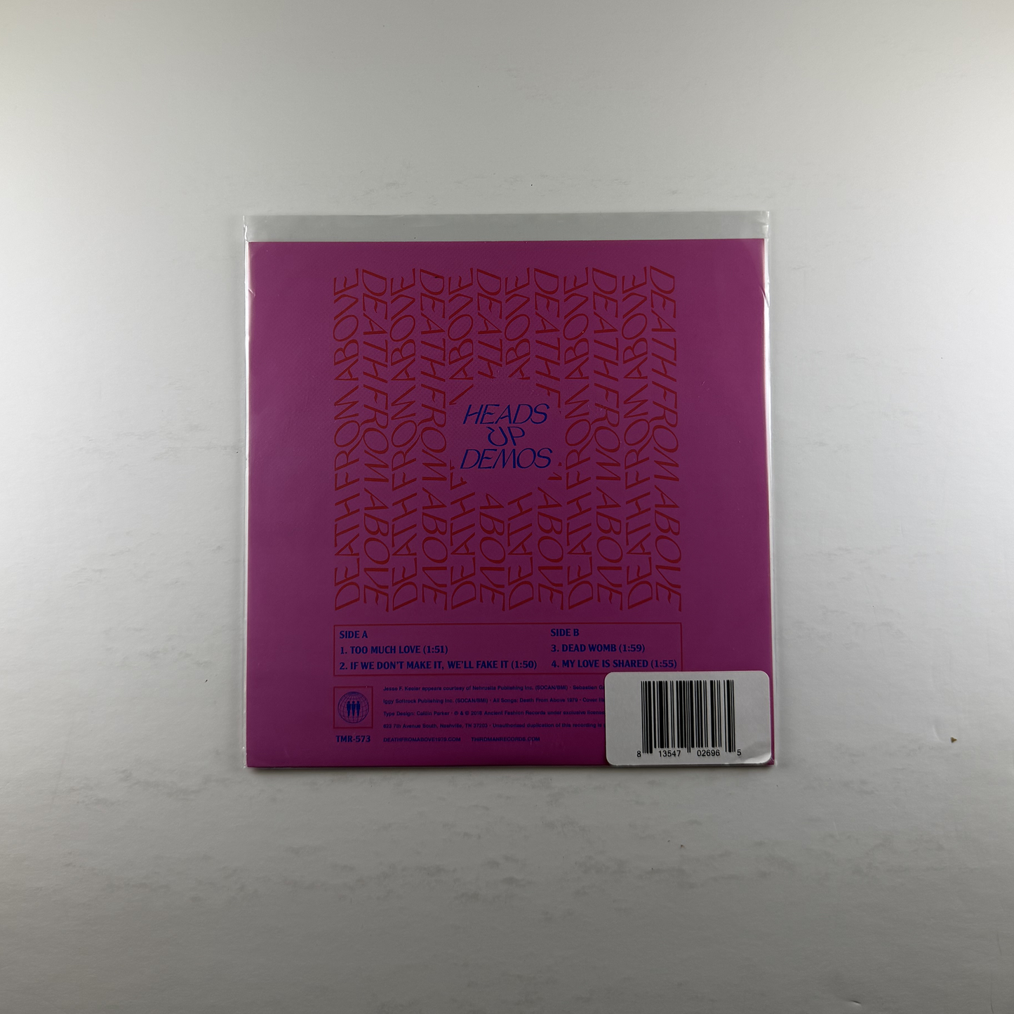 Death From Above "Heads Up Demos" [7"]