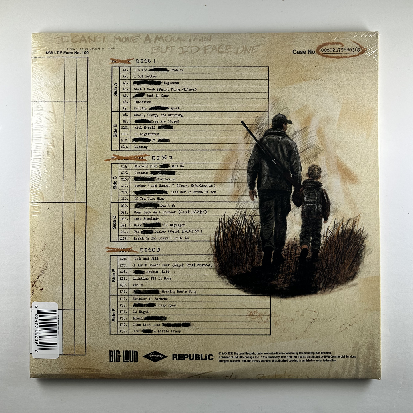 Morgan Wallen "I'm The Problem" 3xLP