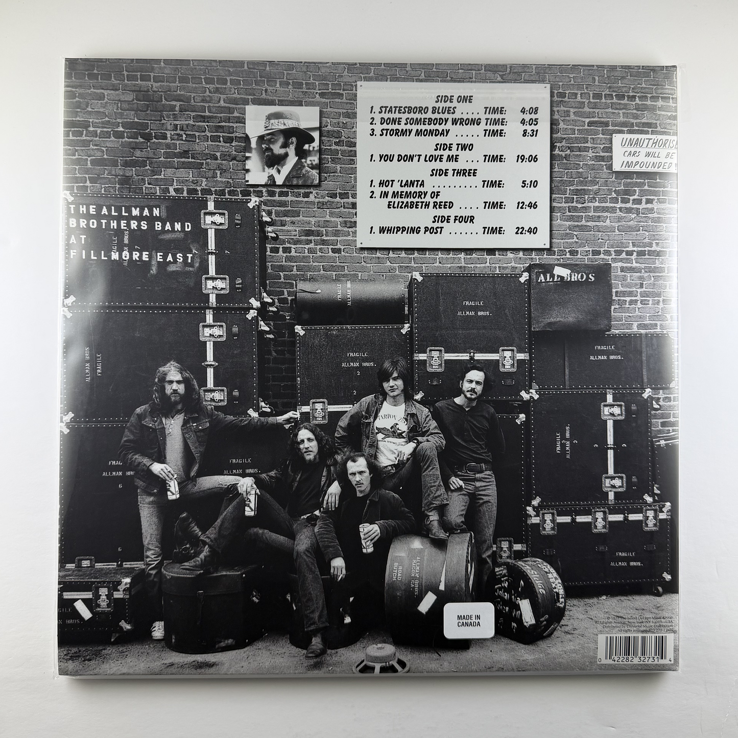Allman Brothers Band, The "Live at Fillmore East" 2xLP