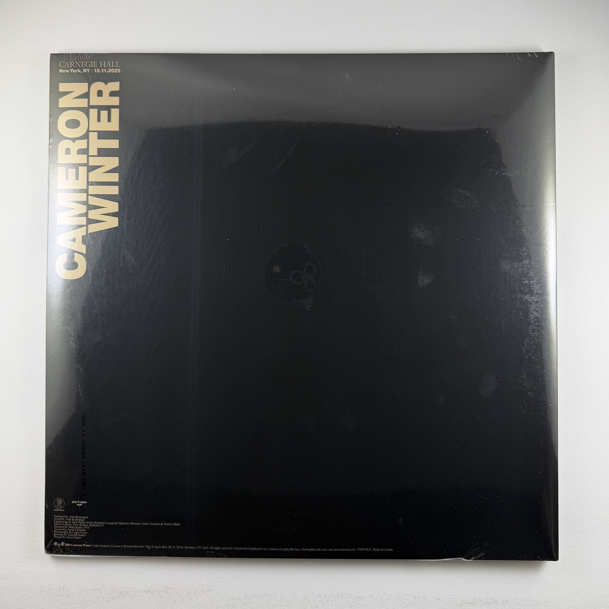 Cameron Winter "Live at Carnegie Hall" [Indie Exclusive] 2xLP