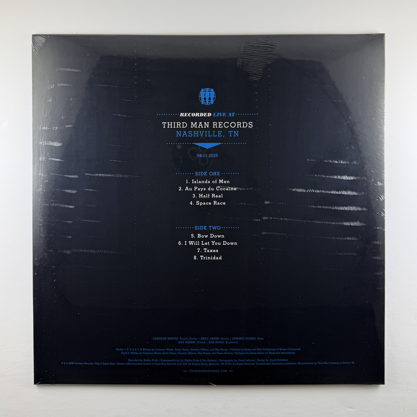 Geese "Live at Third Man Records" LP