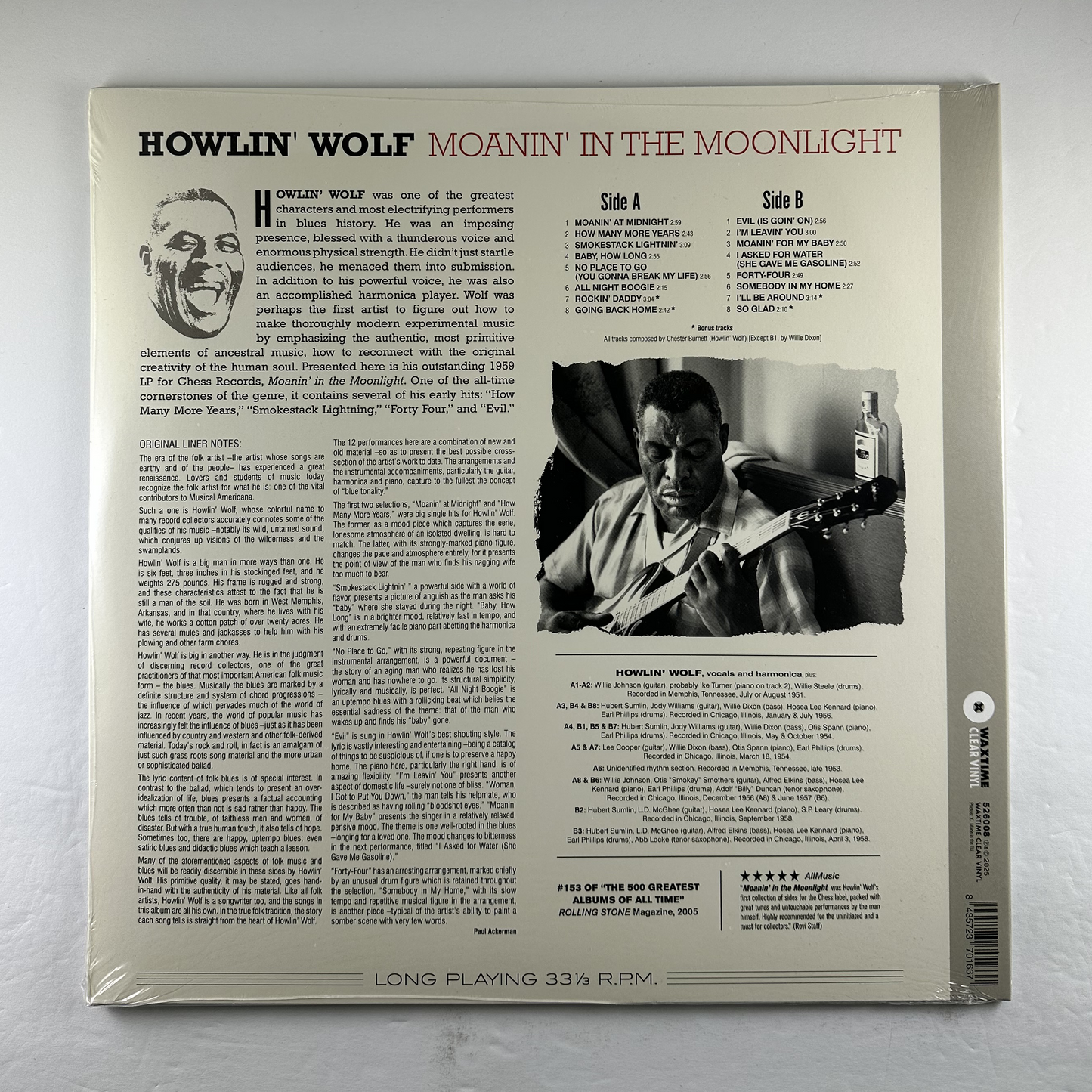 Howlin' Wolf "Moanin In The Moonlight" [Import] LP