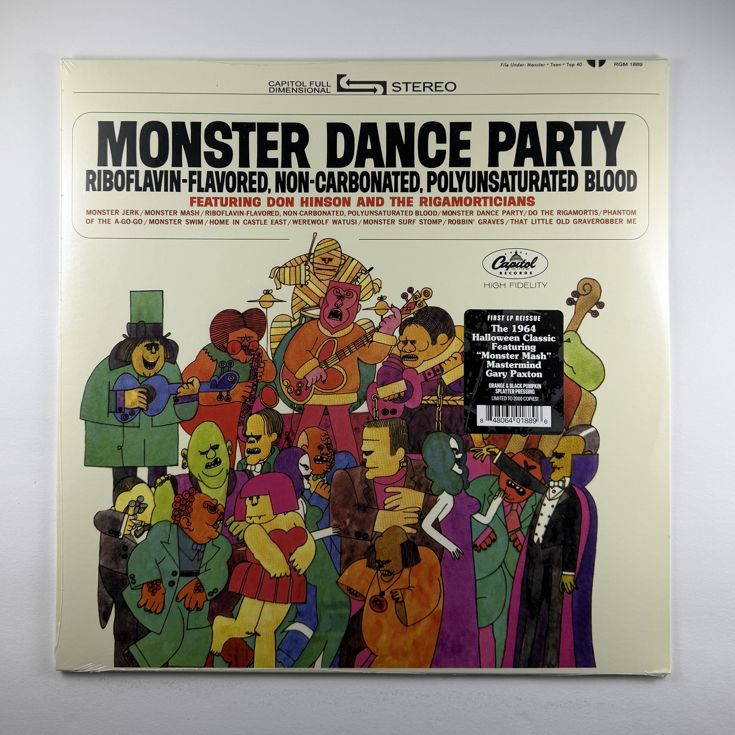 Don Hinson and The Rigamorticians "Monster Dance Party" LP