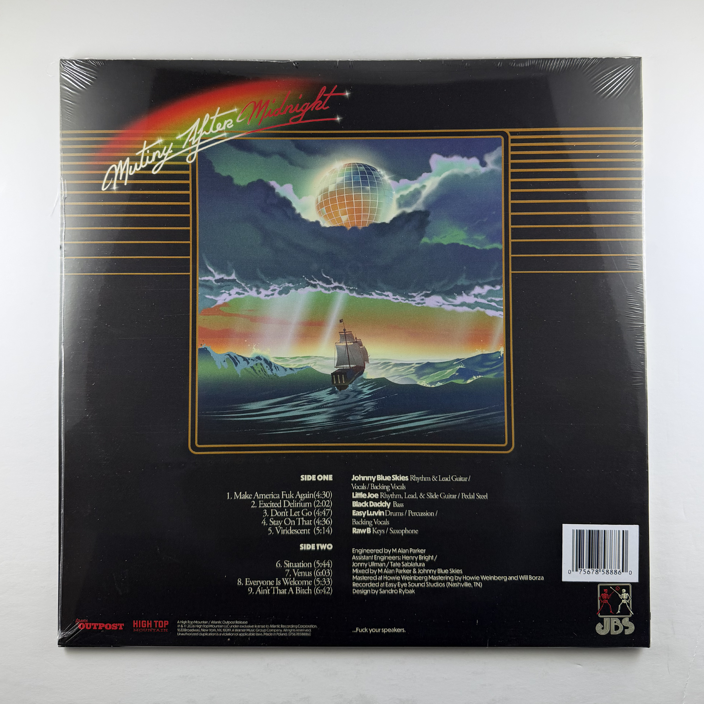 Johnny Blue Skies & the Dark Clouds "Mutiny After Midnight" LP