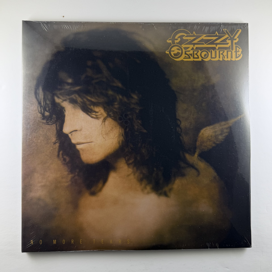 Vinyl album cover with a portrait of a person and 'Ozzie Osbourne' text on a white background