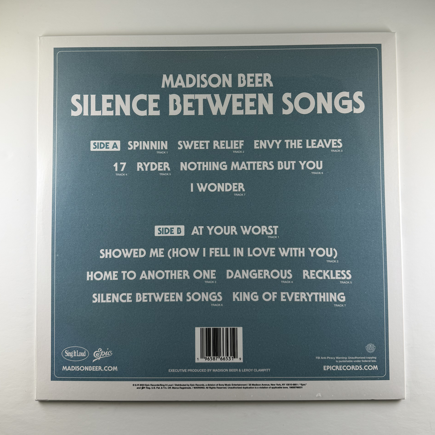 Madison Beer "Silence Between Songs" LP