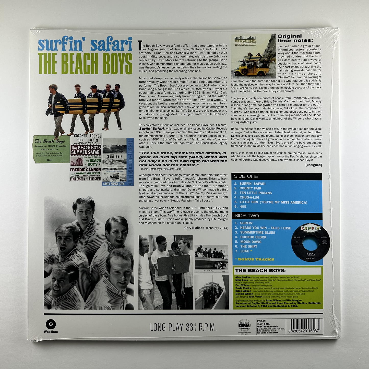 Beach Boys, The "Surfin' Safari" [Import] LP