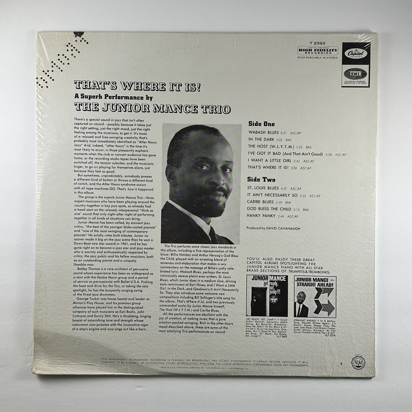 Pre-Owned :: Junior Mance Trio, The "That's Where It Is!" [Sealed] [Promo] LP