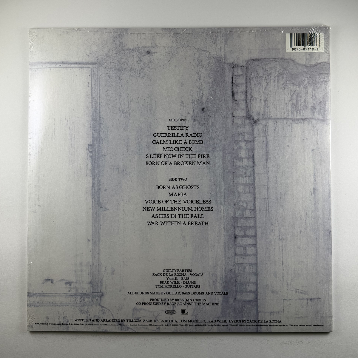 Rage Against the Machine "The Battle Of Los Angeles" LP