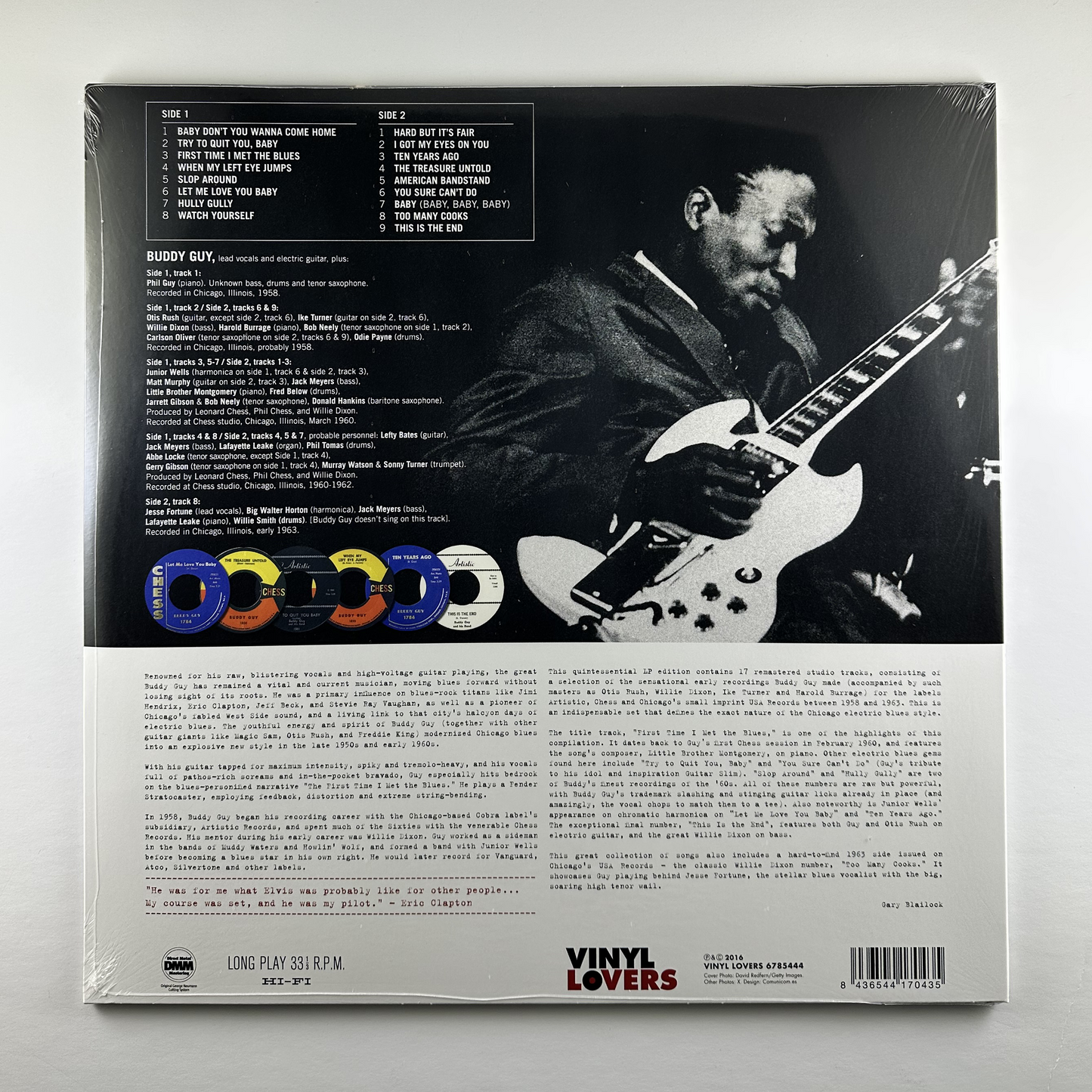 Buddy Guy "First Time I Met The Blues: 1958-1963 Recordings" [Import] LP