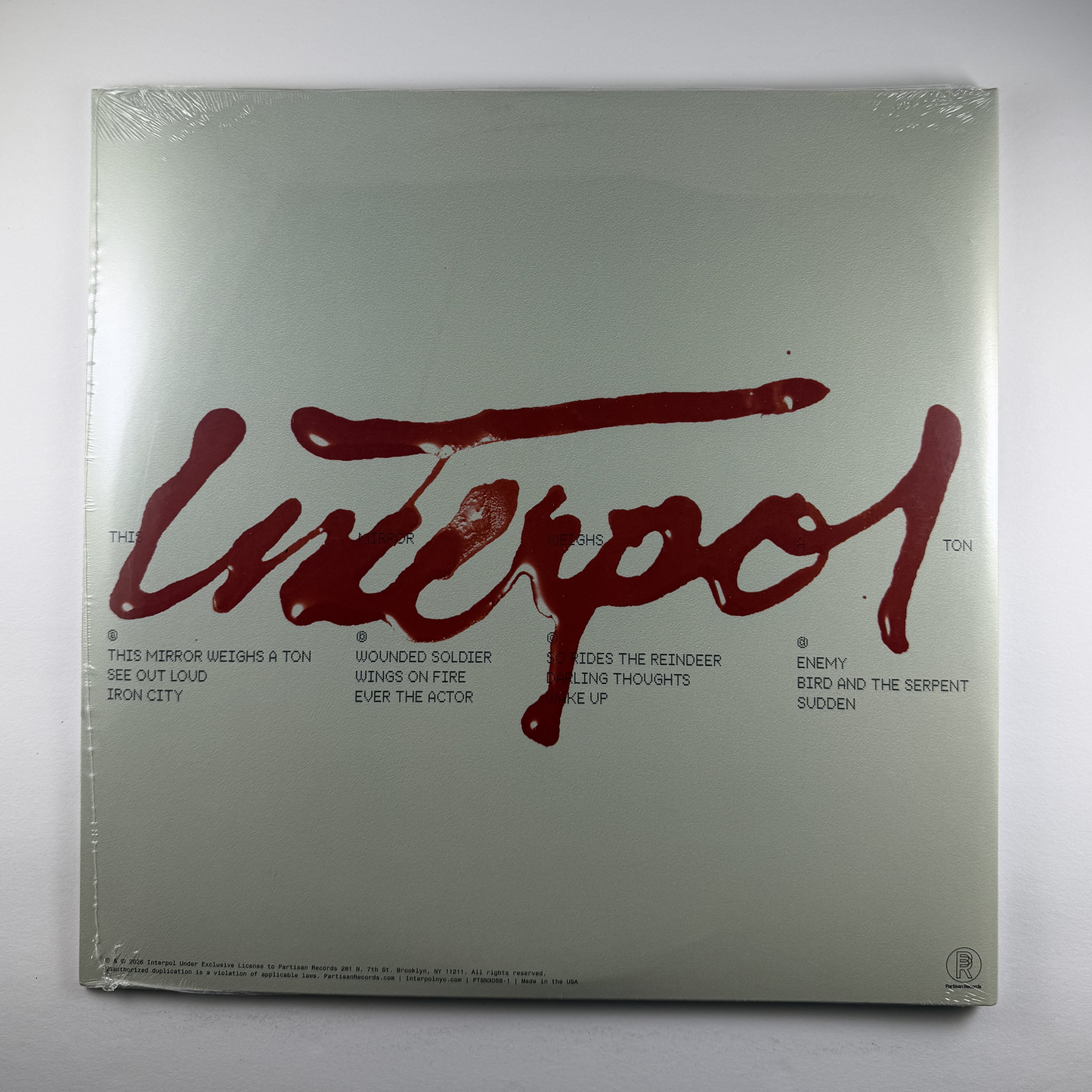 Interpol "This Mirror Weighs a Ton" [Indie Exclusive] 2xLP
