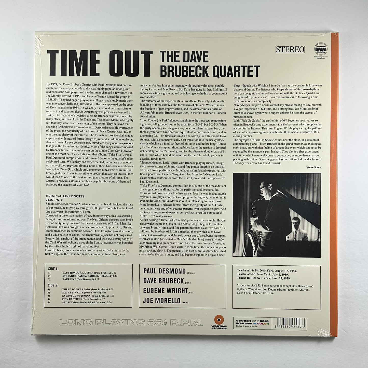 Dave Brubeck "Time Out" [Import] LP