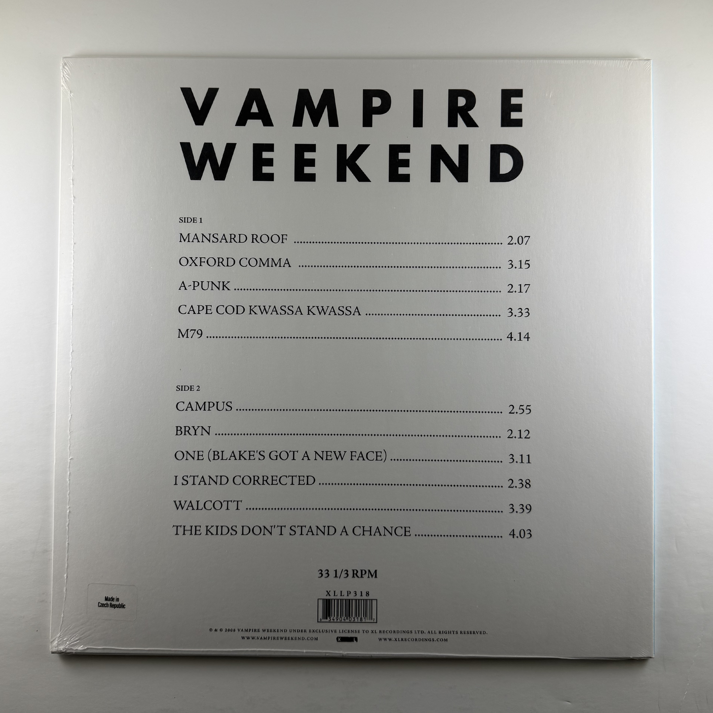 Vampire Weekend "Vampire Weekend" LP