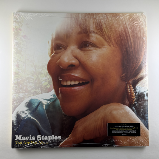 Vinyl record cover featuring Mavis Staples with a close-up of her face.